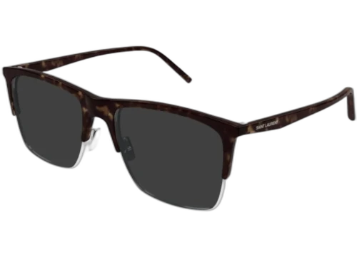 Saint Laurent Square Sunglasses Havana Havana Grey/-Grey (SL 768-003)