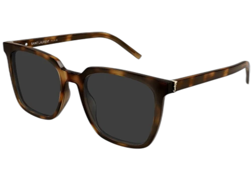 Saint Laurent Square Sunglasses Havana Havana Grey/-Grey (SL M146-003)
