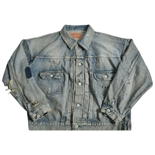 Saint Michael x BerBerJin Damage Denim Jacket 'Blue'