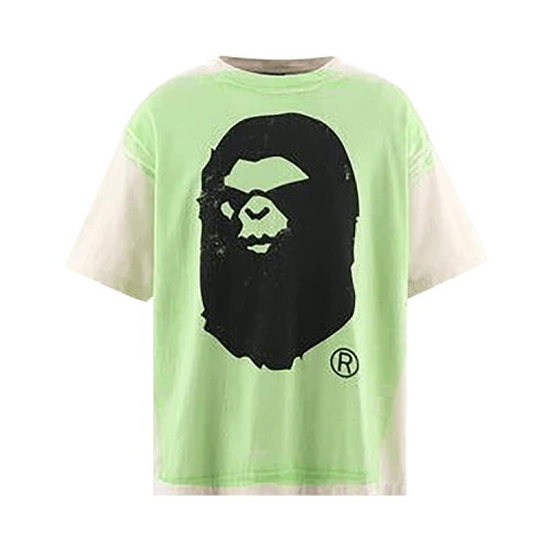 SAINT Mxxxxxx x BAPE Handprint Tee 'White Green'