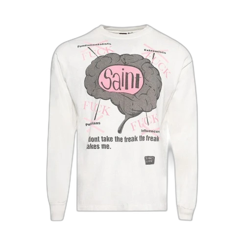 SAINT Mxxxxxx Brain Long-Sleeve Tee 'White'