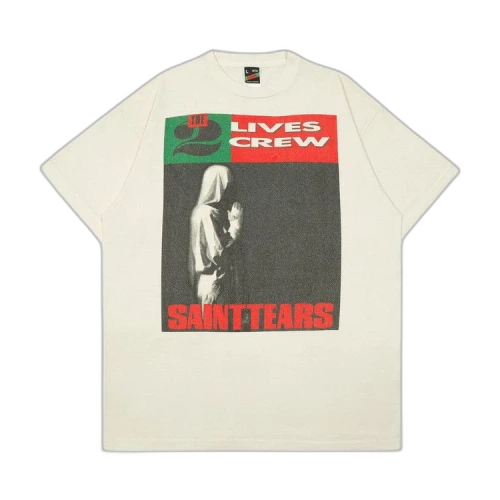 Saint Michael x Denim Tears Lives Crew T-Shirt 'White'