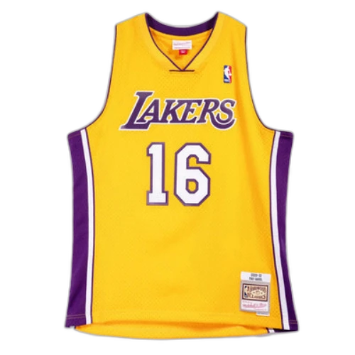 Mitchell & Ness NBA Swingman Los Angeles Lakers Gold 09-10 Jersey 'Pau Gasol'