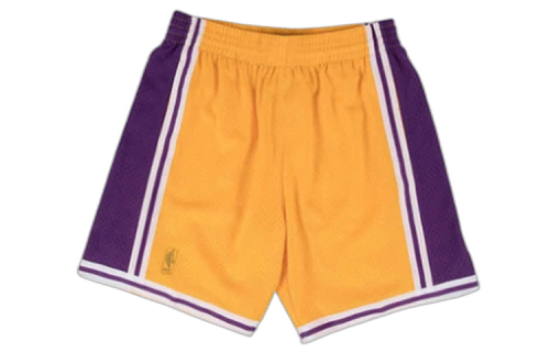 Mitchell & Ness NBA Swingman Shorts Los Angeles Lakers Home 1996-97 'Yellow Purple'