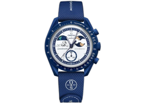 Swatch x Omega Bioceramic Moonswatch Mission To Earthphase Snoopy Gold (Beaver Moon) SO33N704L