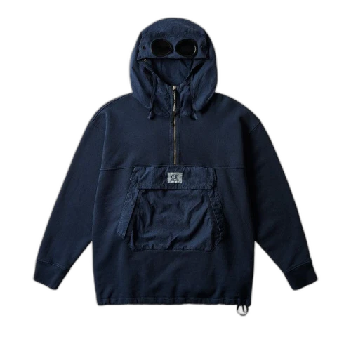 Palace x C.P. Company Fleece Old Goggle Hood 'Navy'