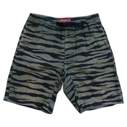 Supreme Zebra Belted Shorts 'Olive'