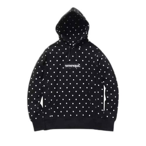 Supreme x Comme des Garçons SHIRT Polka Dot Box Logo Hooded Sweatshirt 'Black'