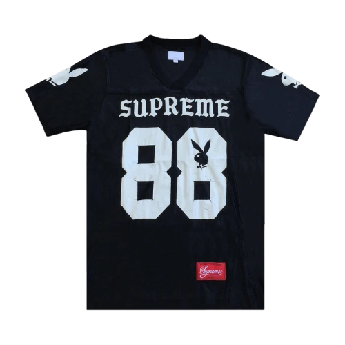 Supreme x Playboy Football Jersey 'Black'