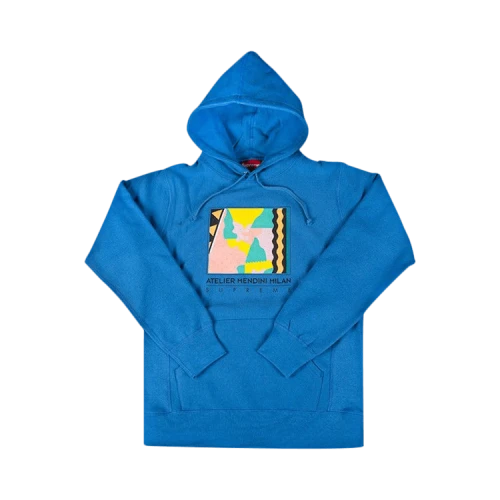 Supreme x Mendini Hooded Sweatshirt 'Royal Blue'