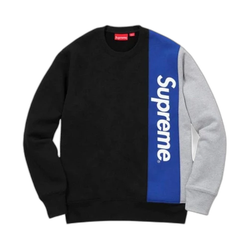 Supreme Panelled Crewneck 'Black'