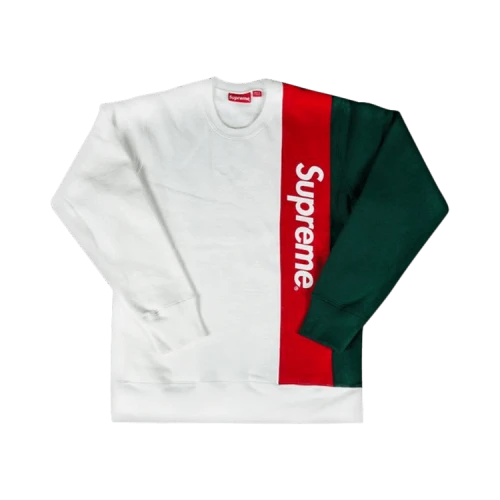 Supreme Panelled Crewneck 'White'