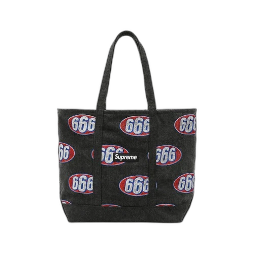 Supreme 666 Denim Tote 'Black'