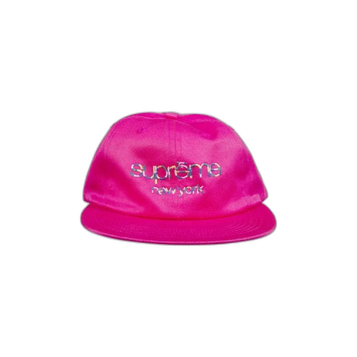 Supreme Multicolor Twill Classic Logo 6-Panel Cap 'Pink'