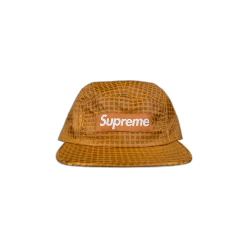 Supreme Metallic Check Camp Cap 'Orange'