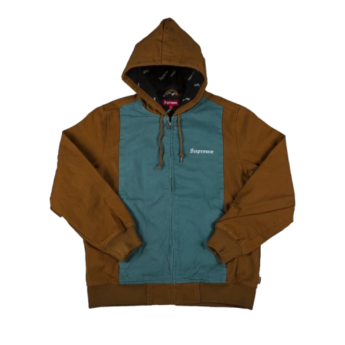 Supreme 2-Tone Hooded Work Jacket 'Brown'