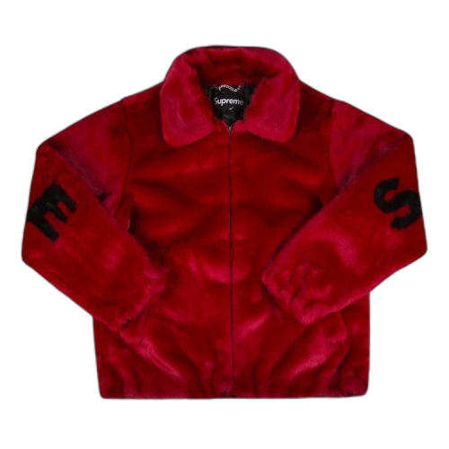 Supreme Faux Fur Bomber Jacket 'Red'