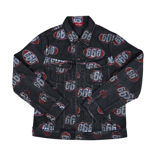 Supreme 666 Denim Trucker Jacket 'Black'
