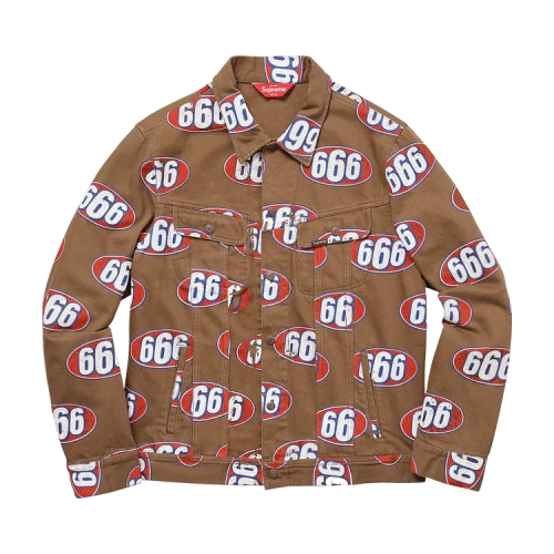 Supreme 666 Denim Trucker Jacket 'Brown'