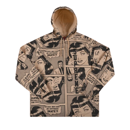 Supreme x Thrasher Boyfriend Hooded Zip Up Jacket 'Orange'