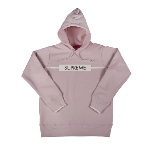 Supreme Chest Twill Tape Hooded Sweatshirt 'Lavender'