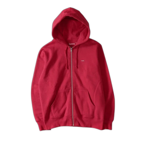 Supreme Small Box Zip Up Sweatshirt 'Cardinal'