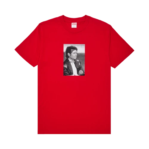 Supreme Michael Jackson Portrait Tee 'Red'