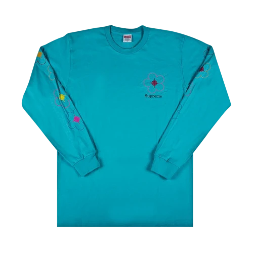 Supreme Been Hit Long-Sleeve Tee 'Aqua'