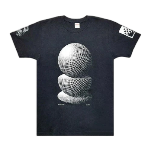 Supreme M.C. Escher Three Spheres T-Shirt 'Black'