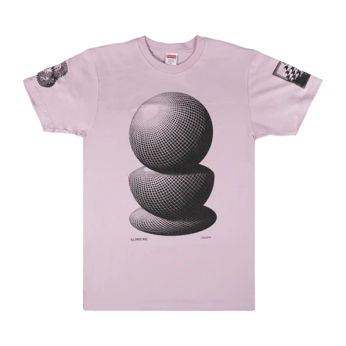 Supreme M.C. Escher Three Spheres T-Shirt 'Pink'