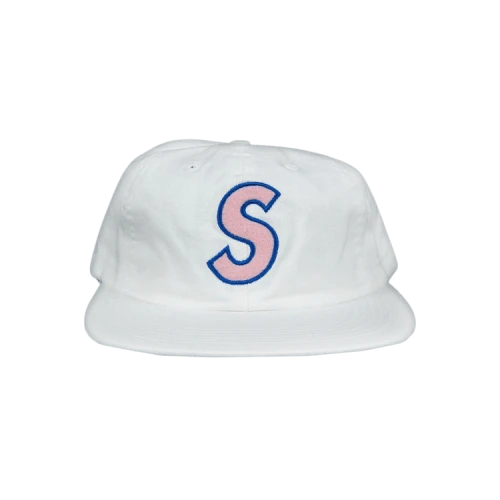 Supreme Felt S-Logo 6-Panel Cap 'White'