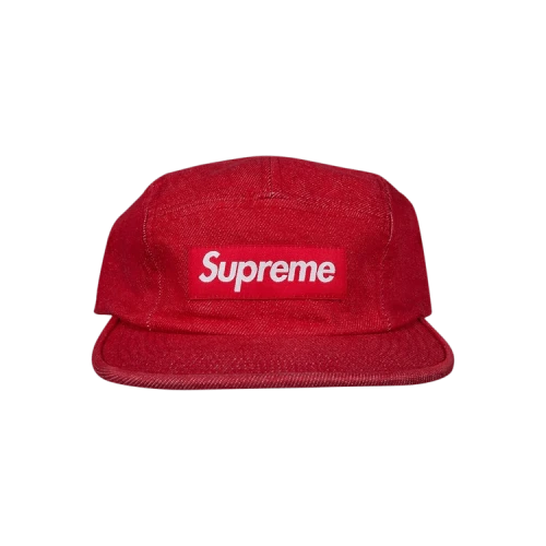 Supreme Denim Camp Cap 'Red'