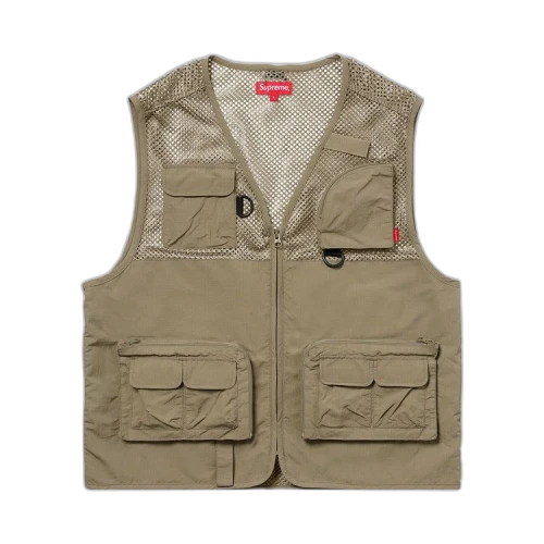 Supreme Mesh Cargo Vest 'Light Olive'