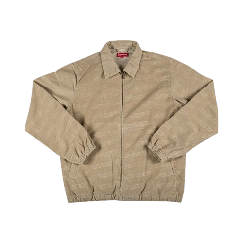 Supreme Debossed Logo Corduroy Jacket 'Tan'