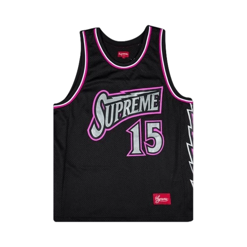 Supreme Bolt Basketball Jersey 'Black'