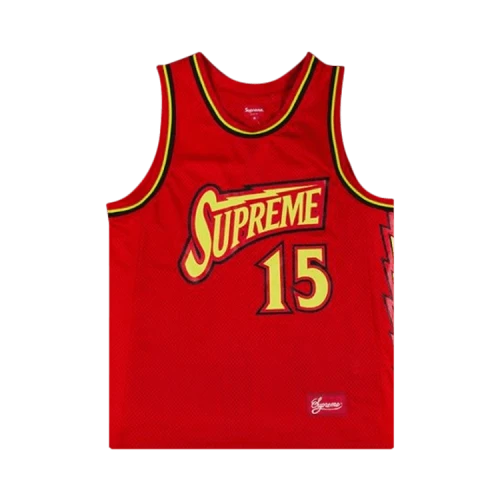 Supreme Bolt Basketball Jersey 'Red'
