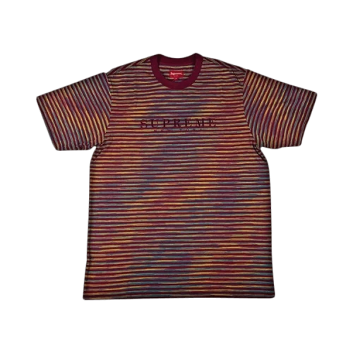Supreme Static Stripe Top 'Burgundy'