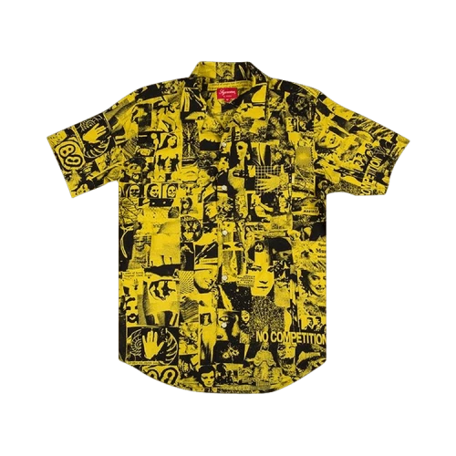 Supreme Vibrations Rayon Shirt 'Yellow'