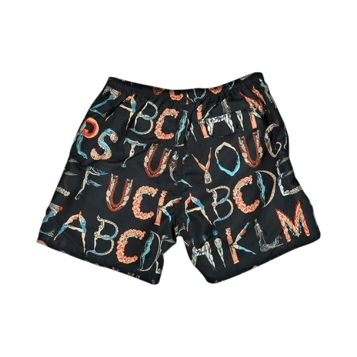 Supreme Alphabet Water Short 'Black'