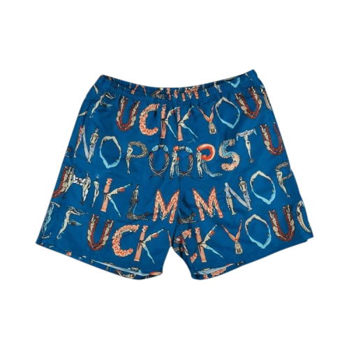 Supreme Alphabet Water Short 'Navy'
