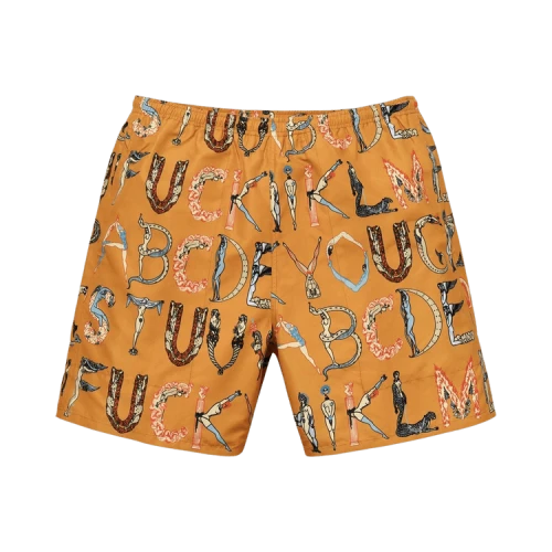 Supreme Alphabet Water Short 'Orange'