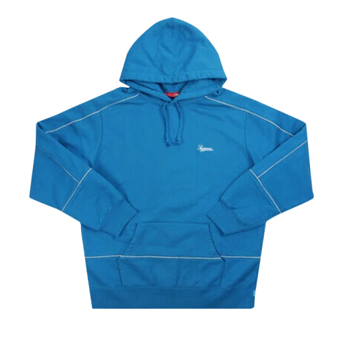 Supreme Piping Hooded Sweatshirt 'Dark Aqua'