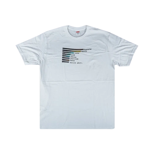 Supreme Chart T-Shirt 'White'