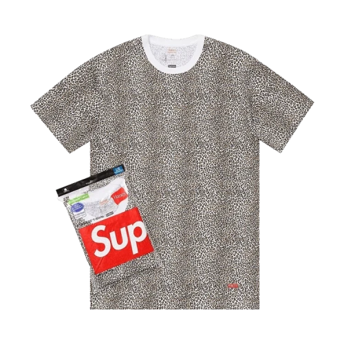 Supreme x Hanes Leopard Tees (2 Pack) 'Leopard'