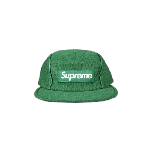 Supreme Pique Piping Camp Cap 'Green'
