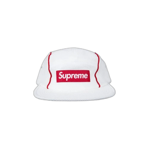 Supreme Pique Piping Camp Cap 'White'