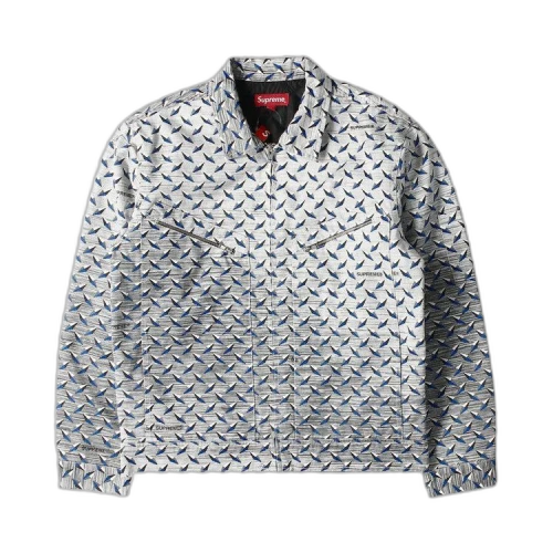 Supreme Diamond Plate Work Jacket 'White'