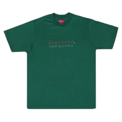 Supreme Gold Bars T-Shirt 'Green'