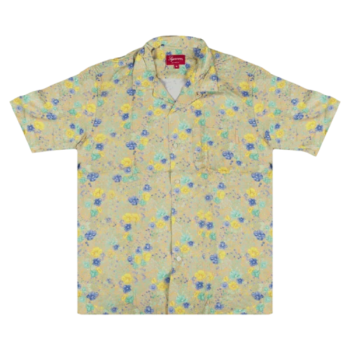 Supreme Mini Floral Rayon Short-Sleeve Shirt 'Peach'