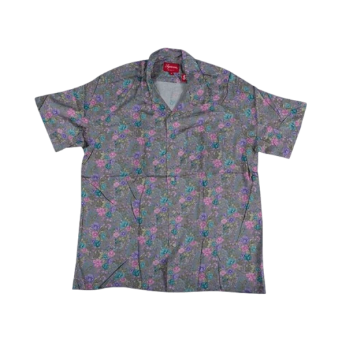 Supreme Mini Floral Rayon Short-Sleeve Shirt 'Purple'